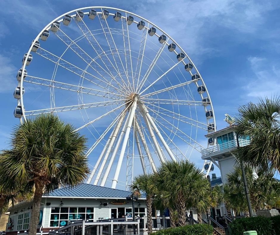 Looking up at the Myrtle Beach SkyWheel