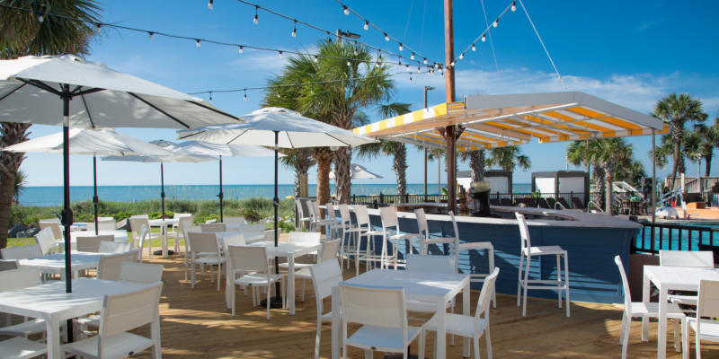 Oceanfront bar