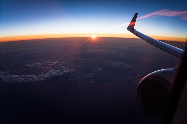 Airplane-at-sunrise