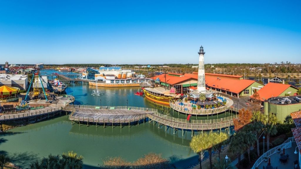 Drone of Broadway at the Beach