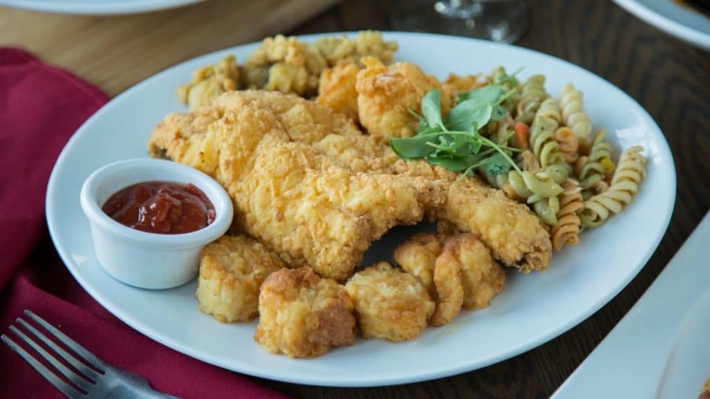 Fried Seafood Platter at Sea Captain's House