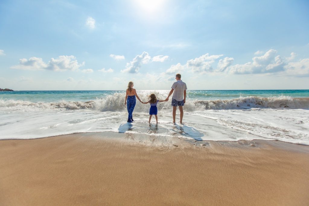 Family on Beach