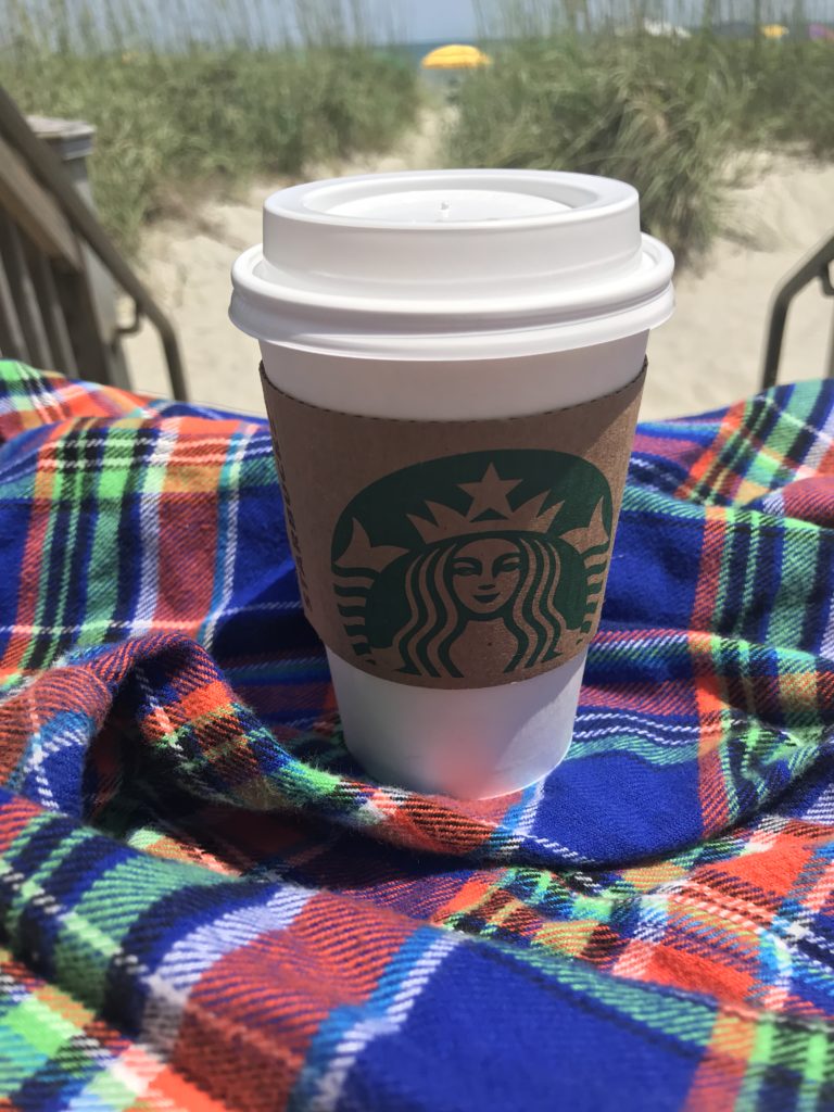 Starbucks Cup in Blanket