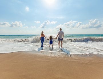 Family on Beach