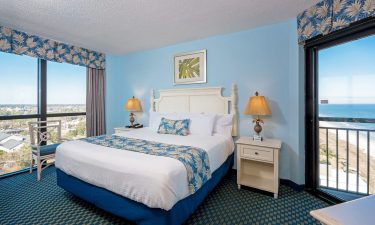 Caribbean Cayman 3 Bedrom Angled Oceanfront Condo Master Bedroom JPG