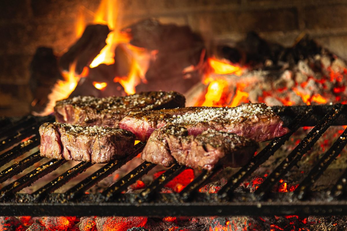 Steak on the grill