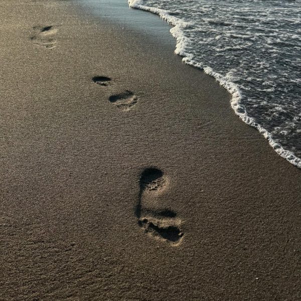 footprints in sand